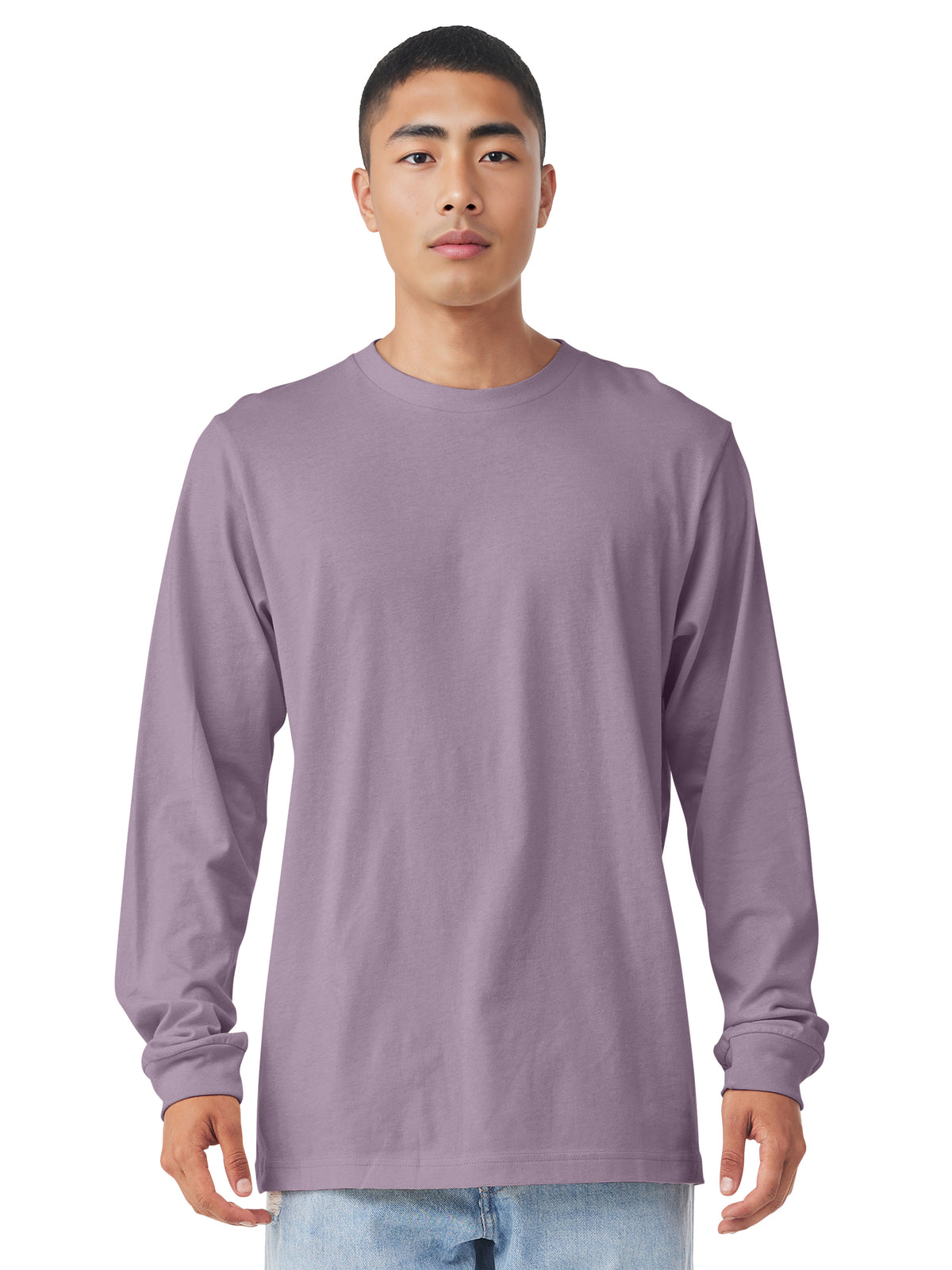 Unisex Jersey Long Sleeve Tee - BC3501 - Light Violet
