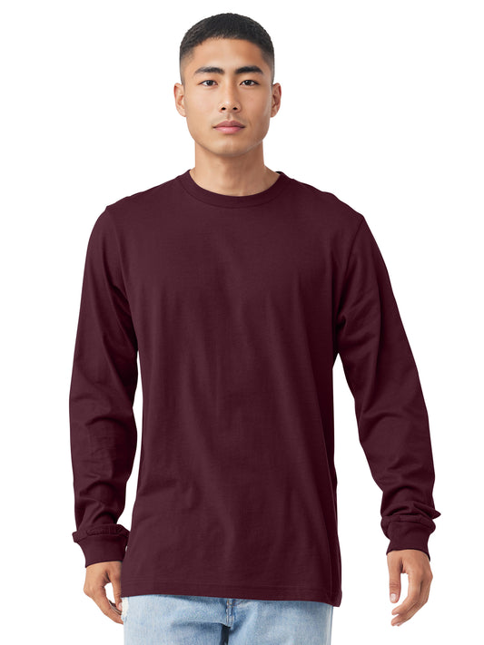Unisex Jersey Long Sleeve Tee - BC3501 - Maroon
