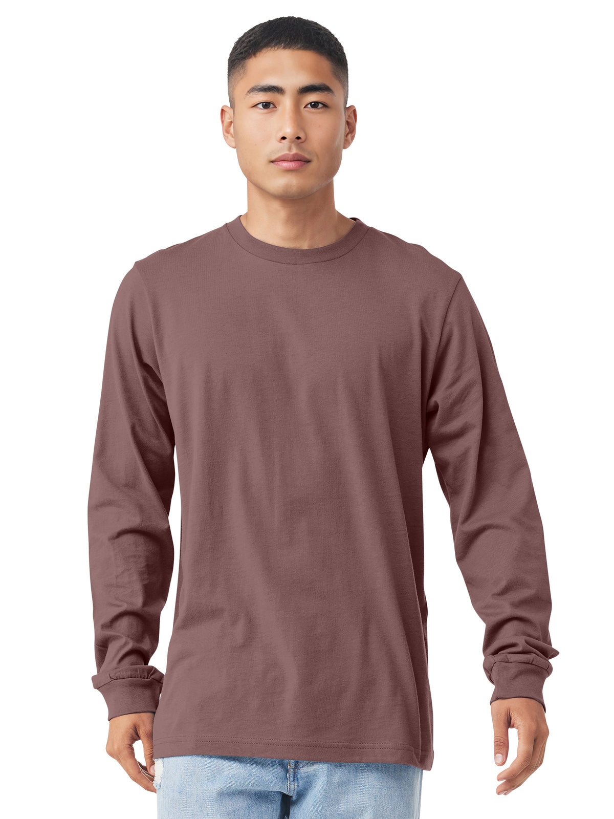 Unisex Jersey Long Sleeve Tee - BC3501 - Mauve