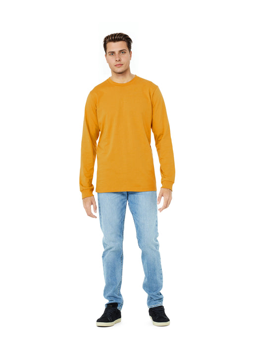 Unisex Jersey Long Sleeve Tee - BC3501 - Mustard