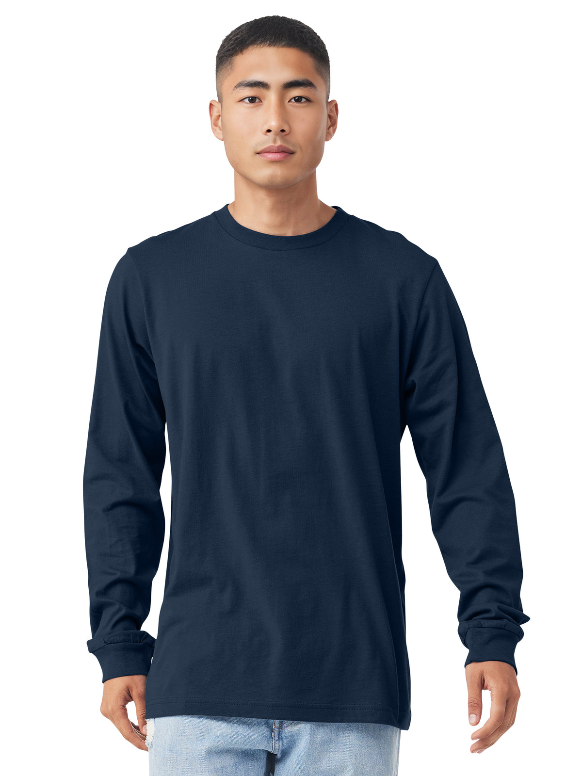 Unisex Jersey Long Sleeve Tee - BC3501 - Navy