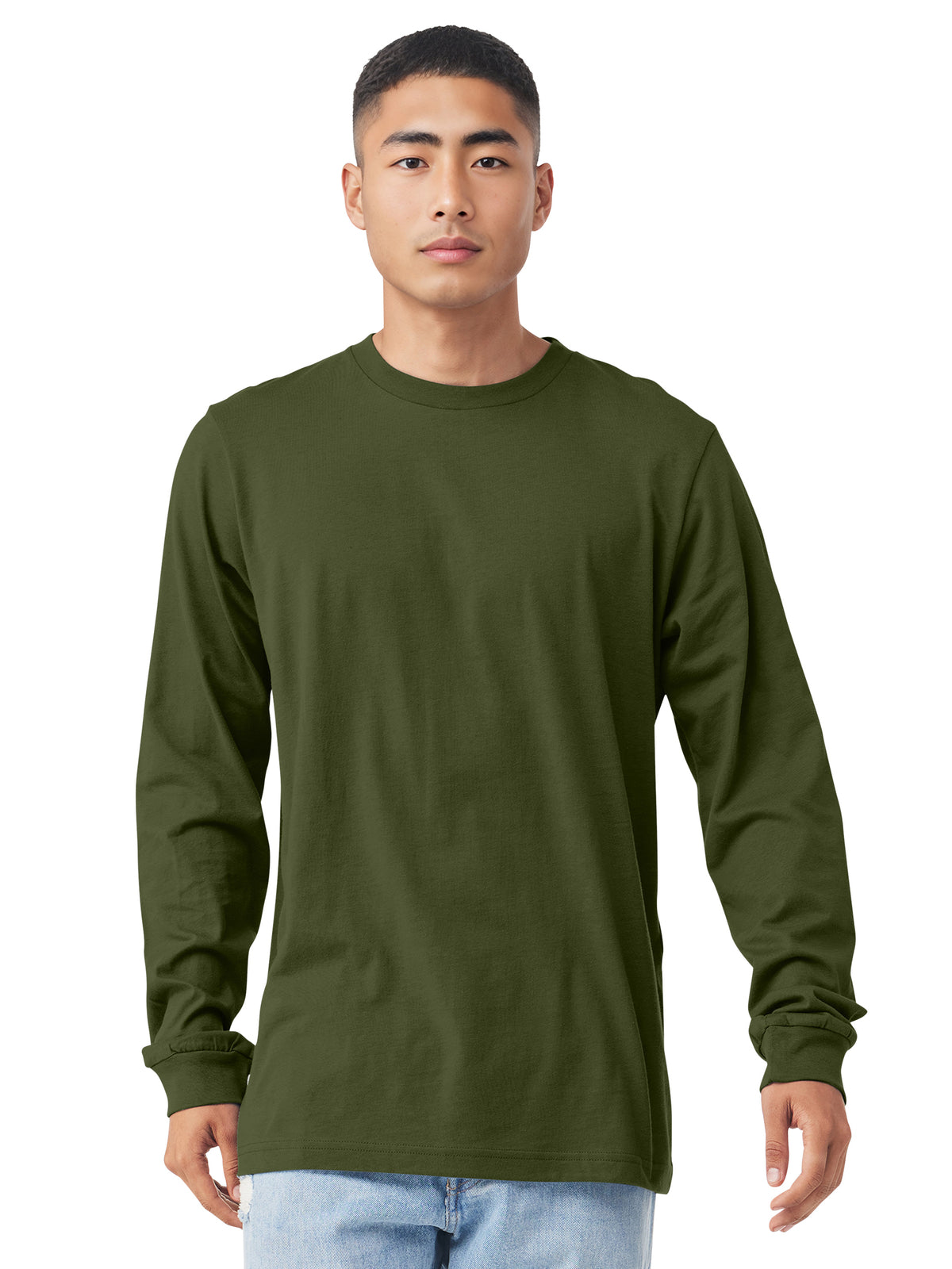 Unisex Jersey Long Sleeve Tee - BC3501 - Olive