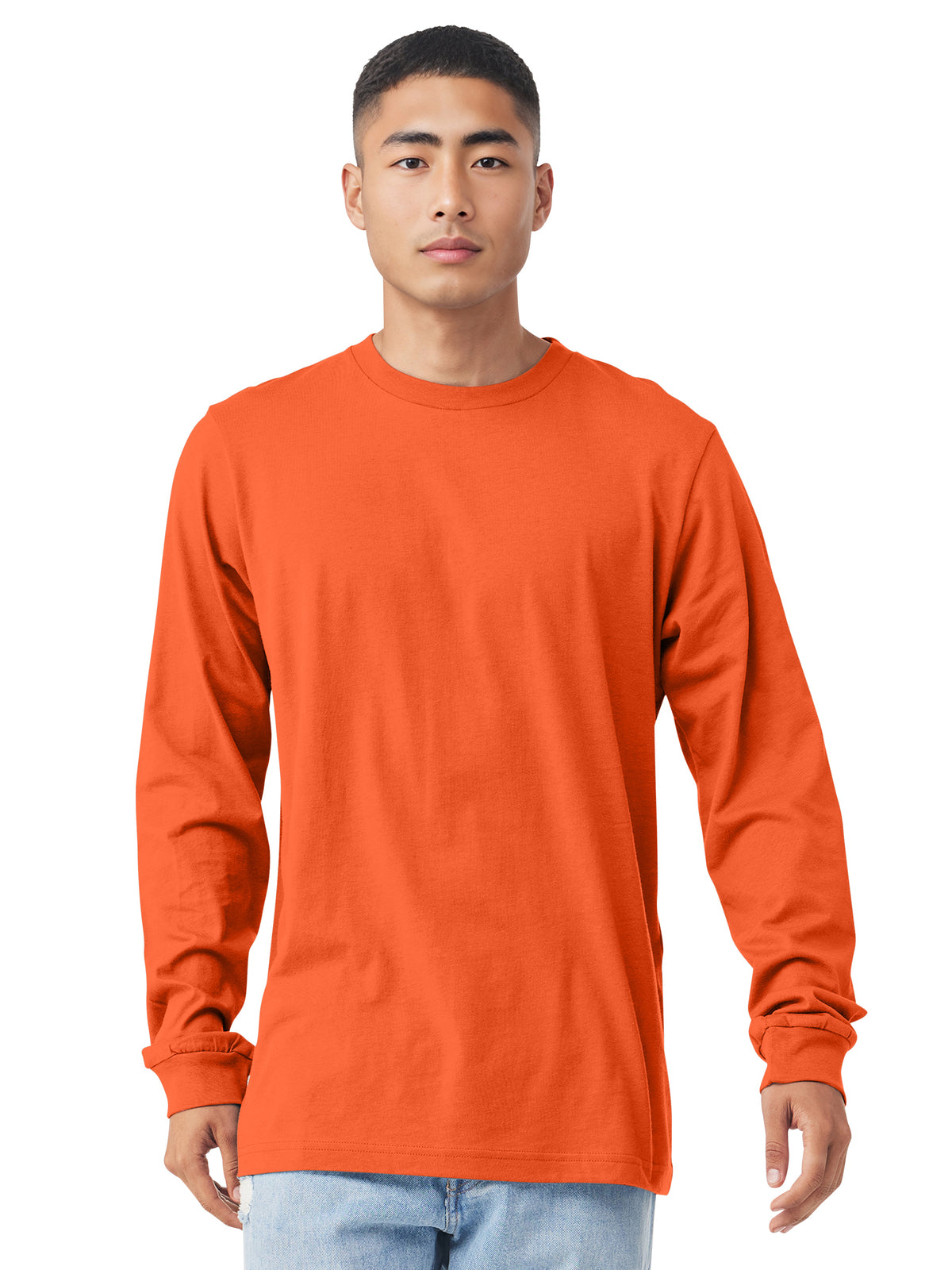 Unisex Jersey Long Sleeve Tee - BC3501 - Orange
