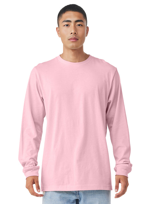 Unisex Jersey Long Sleeve Tee - BC3501 - Pink