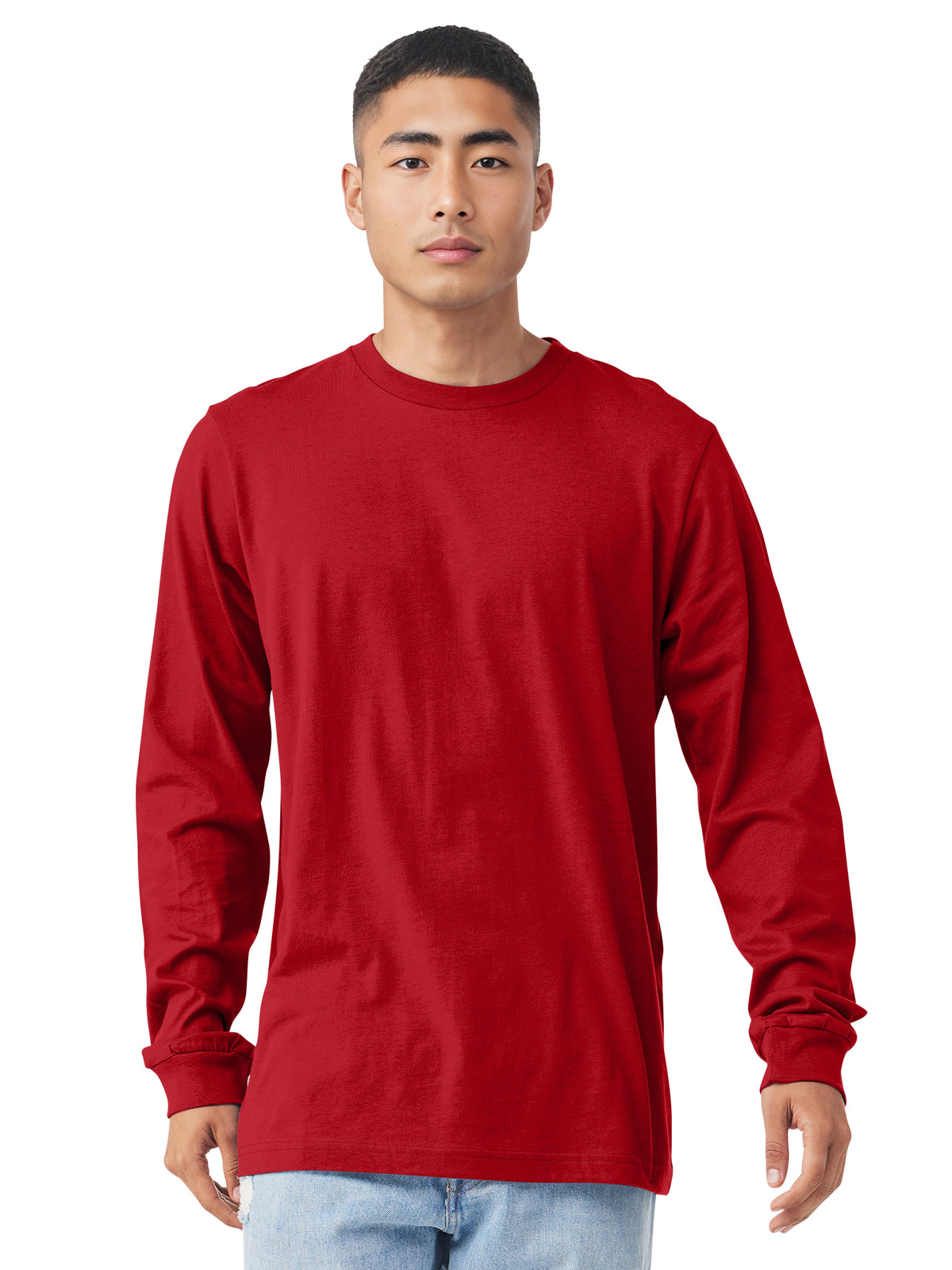 Unisex Jersey Long Sleeve Tee - BC3501 - Red