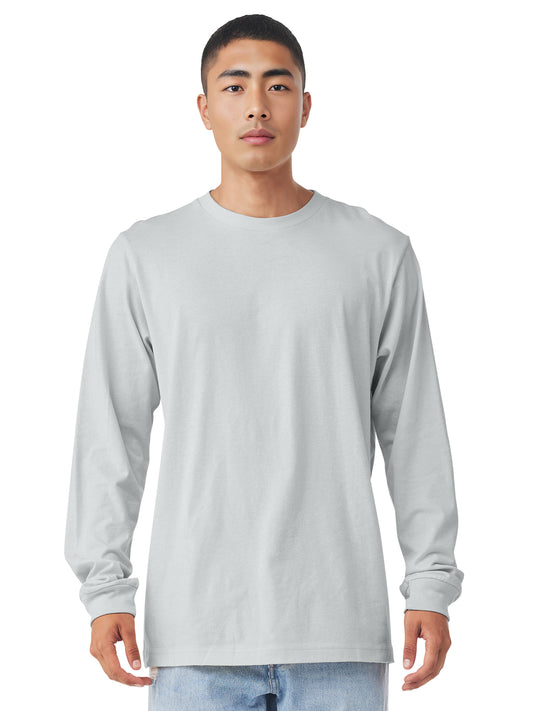 Unisex Jersey Long Sleeve Tee - BC3501 - Silver