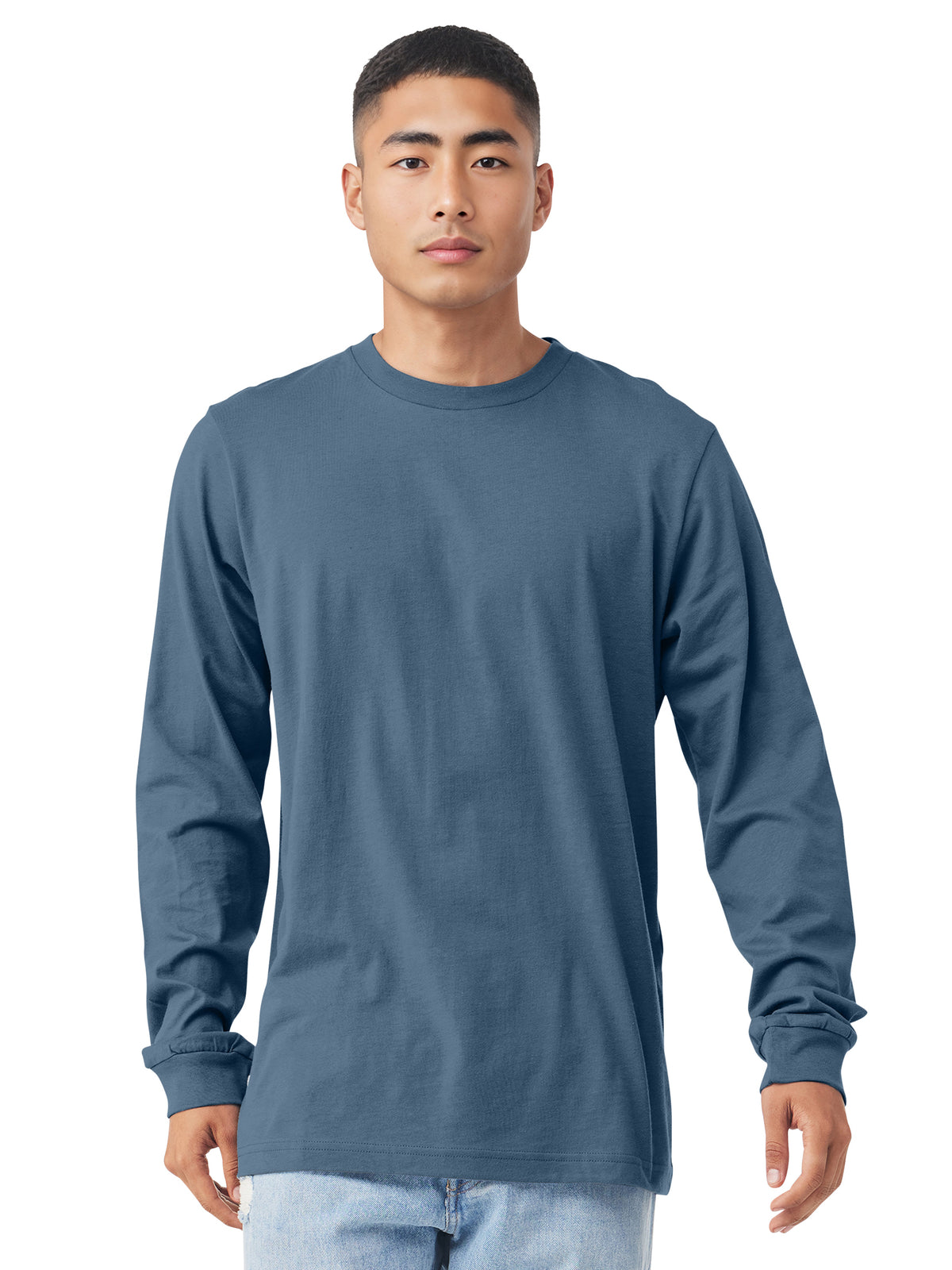 Unisex Jersey Long Sleeve Tee - BC3501 - Steel Blue