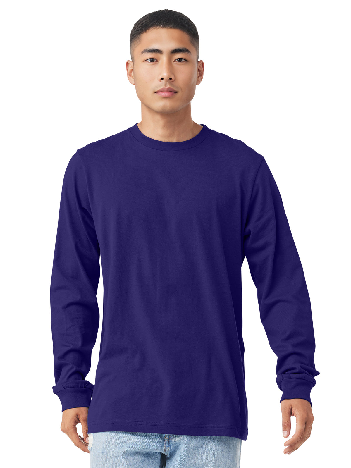 Unisex Jersey Long Sleeve Tee - BC3501 - Team Purple