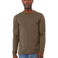 Unisex Heather CVC Long Sleeve Tee - BC3501CVC - Heather Brown