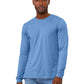 Unisex Heather CVC Long Sleeve Tee - BC3501CVC - Heather Carolina Blue