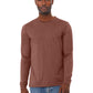Unisex Heather CVC Long Sleeve Tee - BC3501CVC - Heather Clay