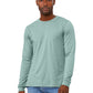 Unisex Heather CVC Long Sleeve Tee - BC3501CVC - Heather Dusty Blue