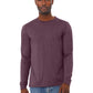 Unisex Heather CVC Long Sleeve Tee - BC3501CVC - Heather Maroon
