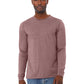 Unisex Heather CVC Long Sleeve Tee - BC3501CVC - Heather Mauve