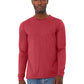 Unisex Heather CVC Long Sleeve Tee - BC3501CVC - Heather Red