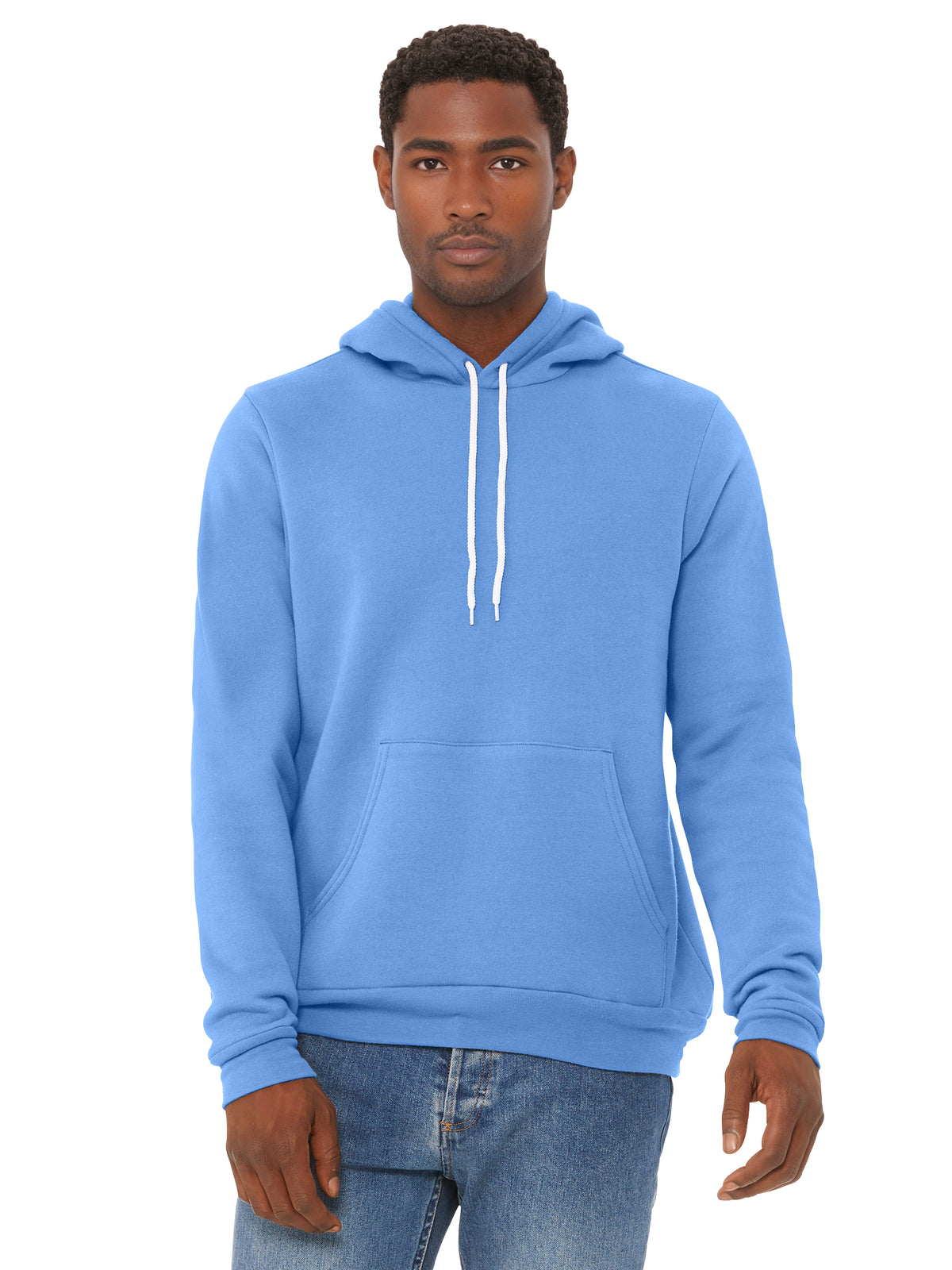 Unisex Sponge Fleece Pullover Hoodie - BC3719 - Carolina Blue