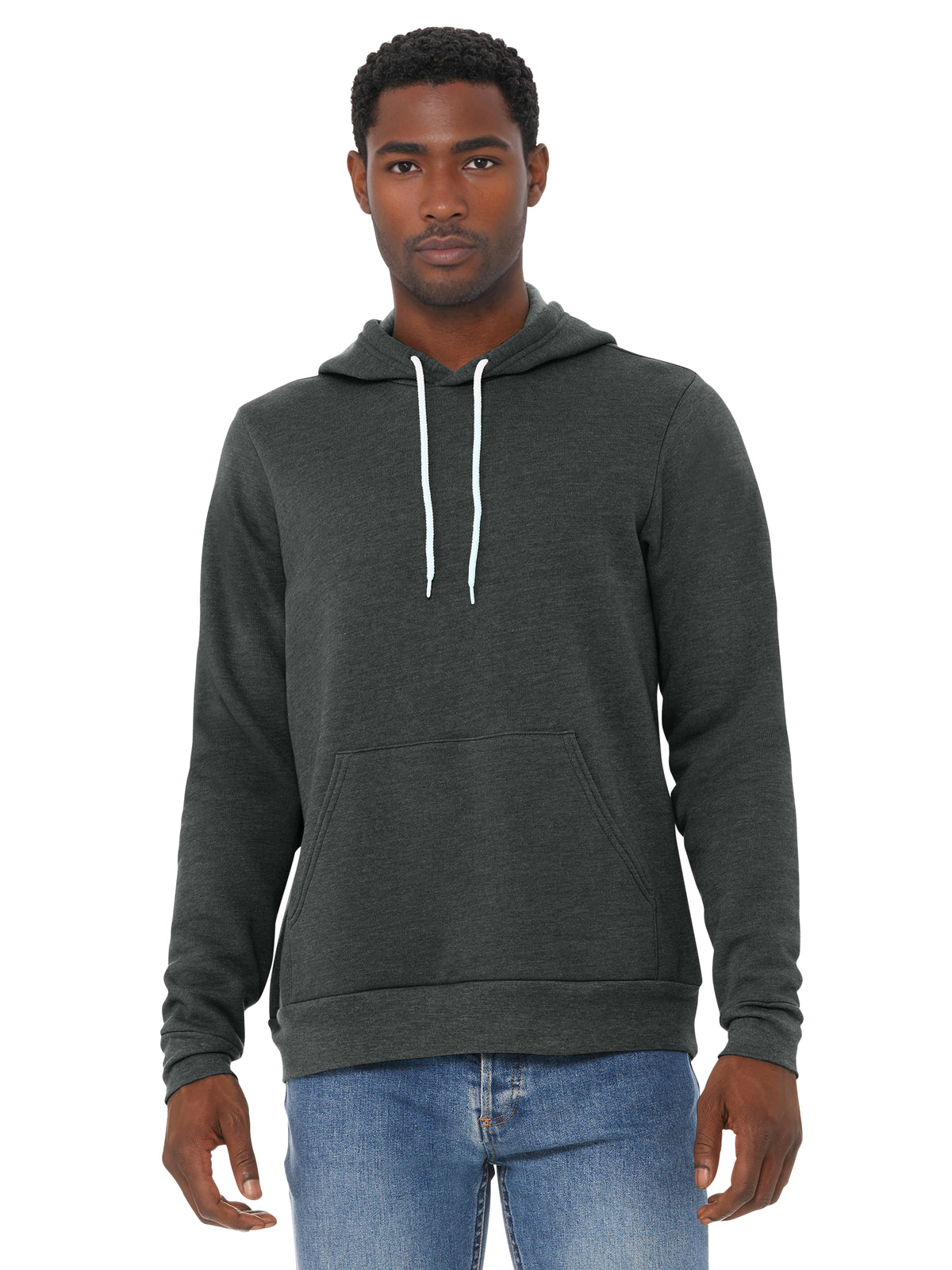 Unisex Sponge Fleece Pullover Hoodie - BC3719 - Dark Grey Heather