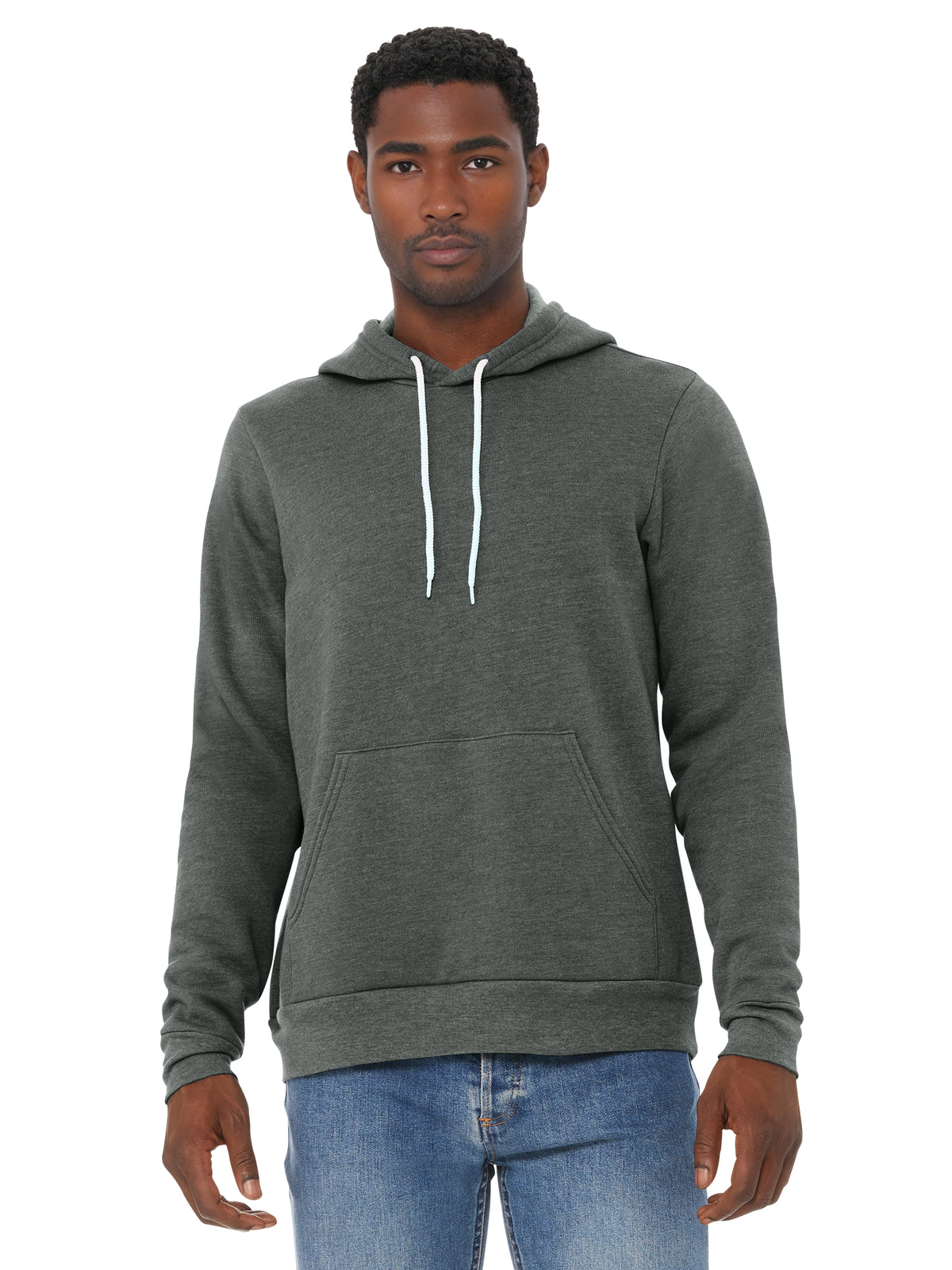 Unisex Sponge Fleece Pullover Hoodie - BC3719 - Deep Heather