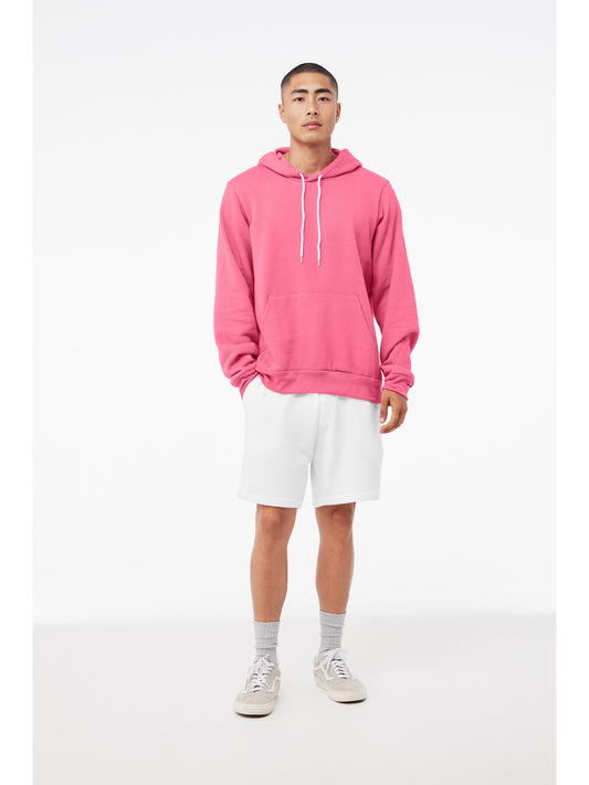 Unisex Sponge Fleece Pullover Hoodie - BC3719 - Heather Charity Pink