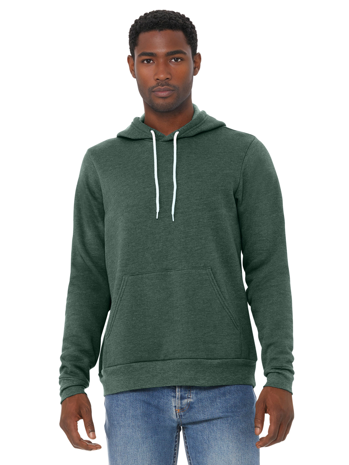 Unisex Sponge Fleece Pullover Hoodie - BC3719 - Heather Forest