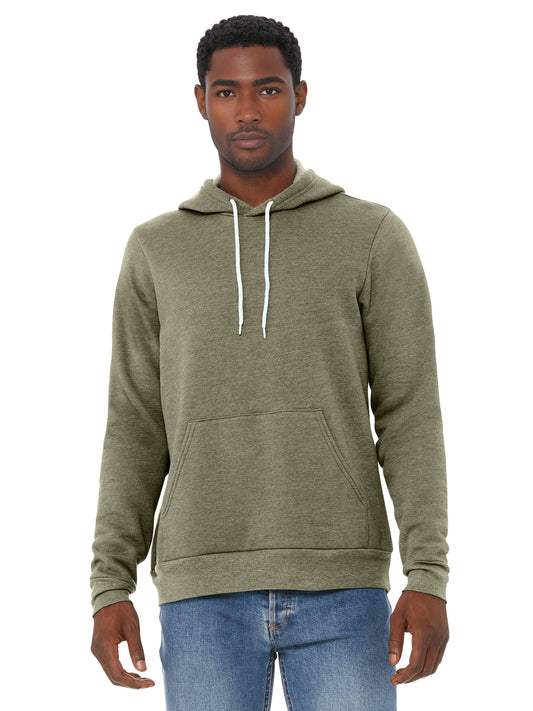 Unisex Sponge Fleece Pullover Hoodie - BC3719 - Heather Olive