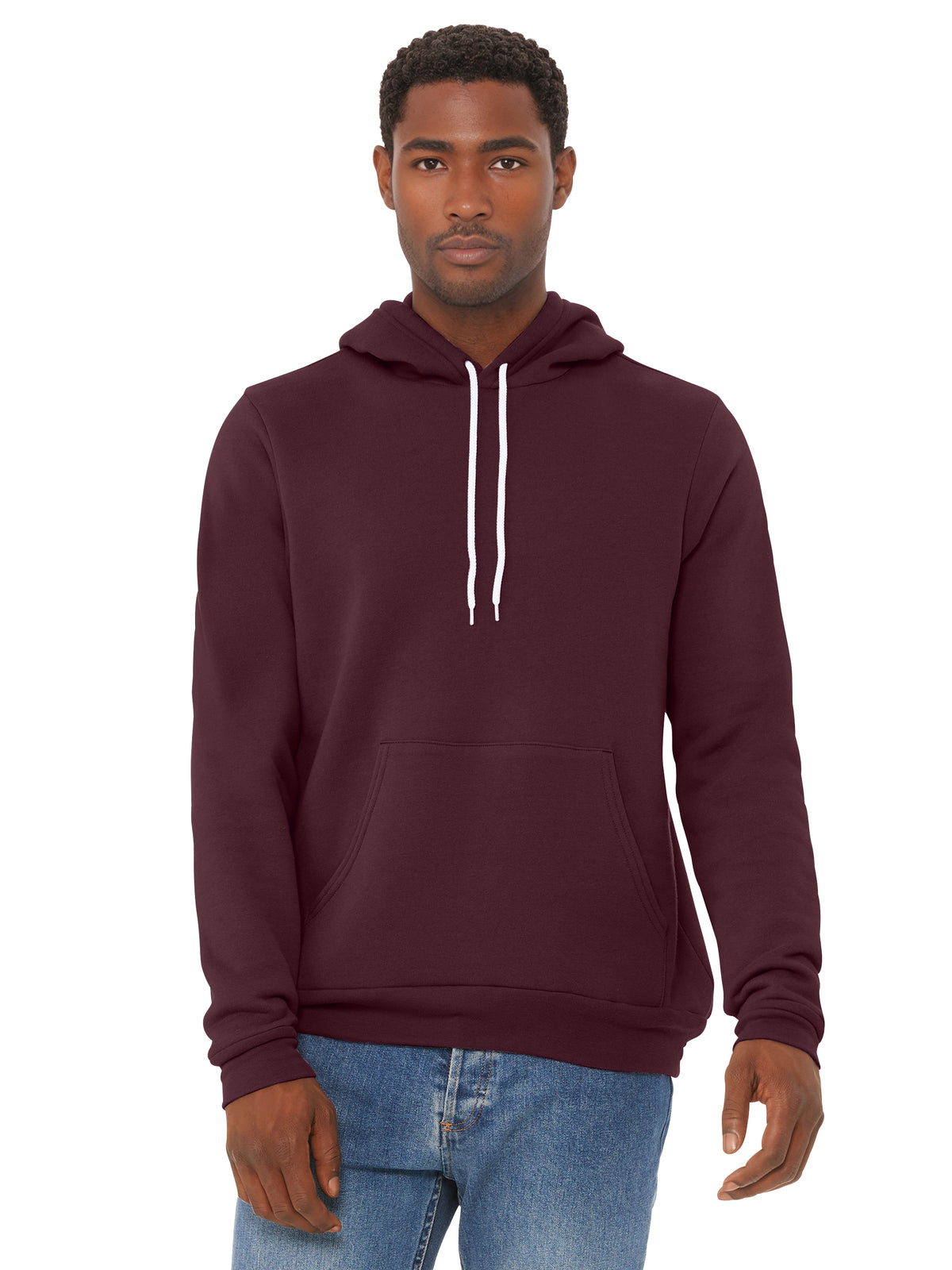 Unisex Sponge Fleece Pullover Hoodie - BC3719 - Maroon