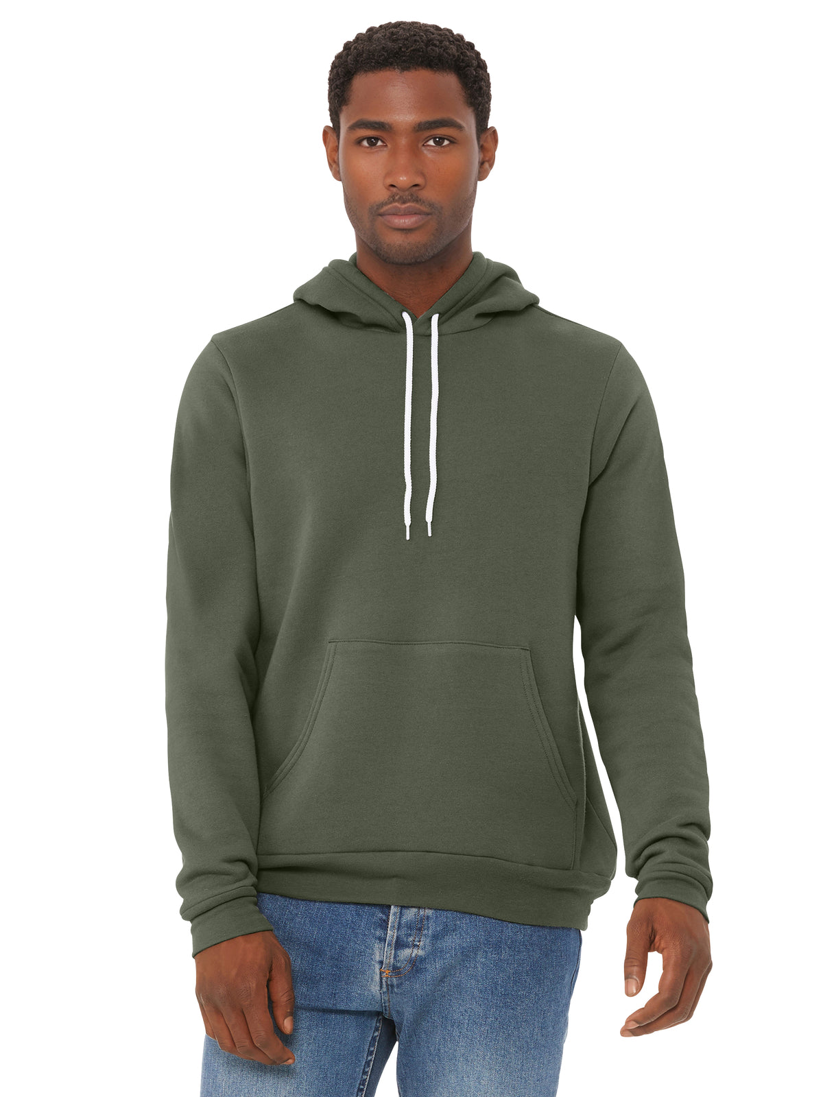 Unisex Sponge Fleece Pullover Hoodie - BC3719 - Military Green