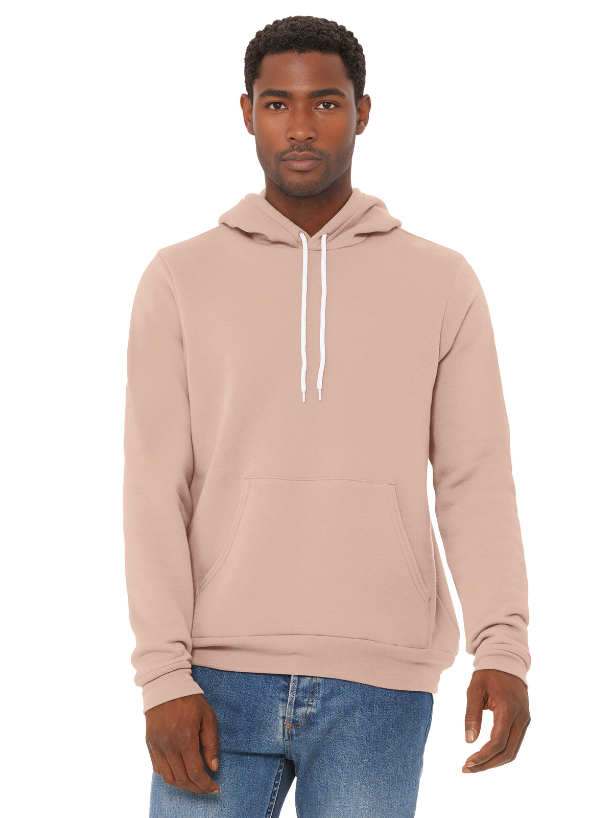 Unisex Sponge Fleece Pullover Hoodie - BC3719 - Peach