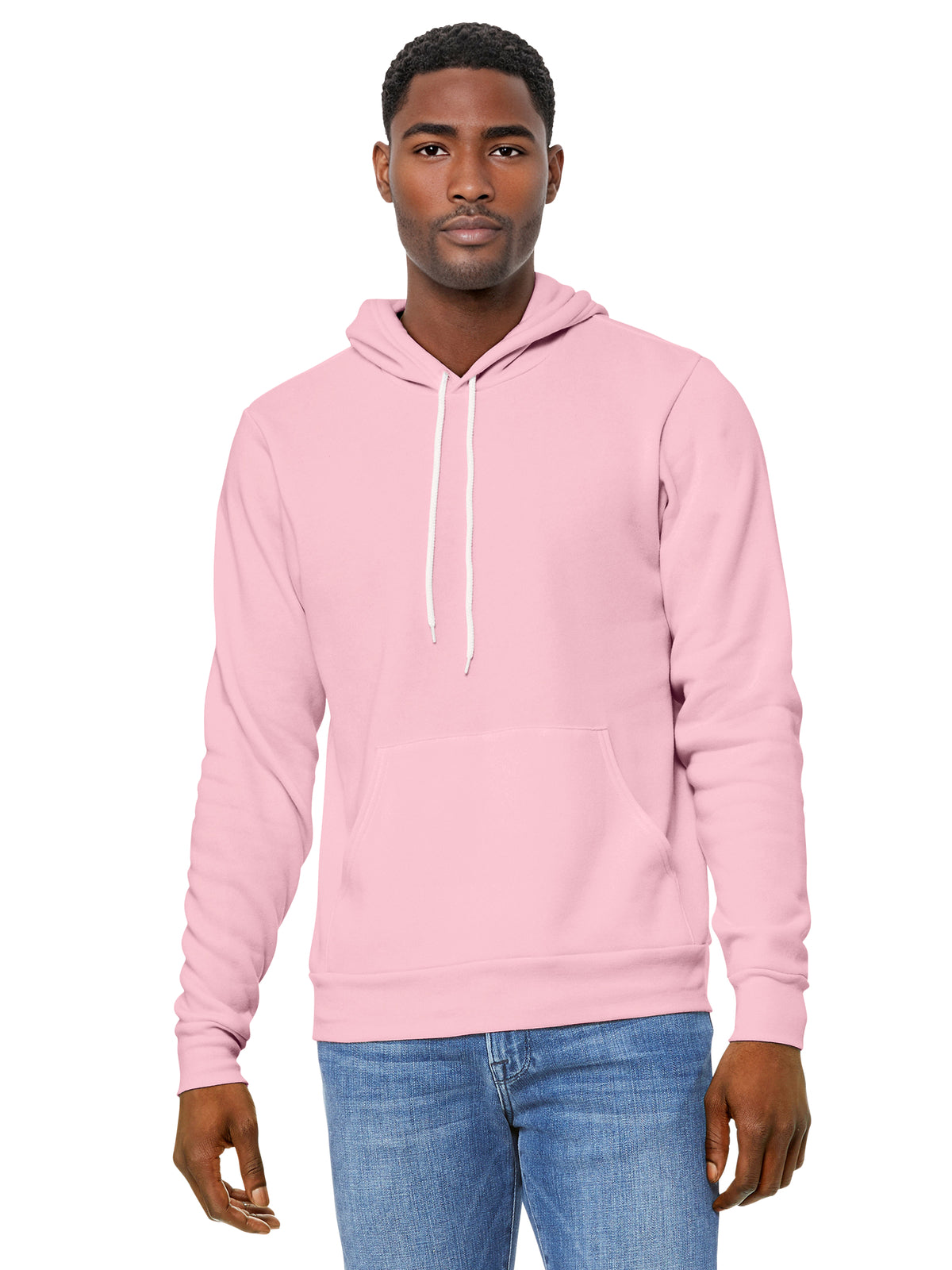 Unisex Sponge Fleece Pullover Hoodie - BC3719 - Pink