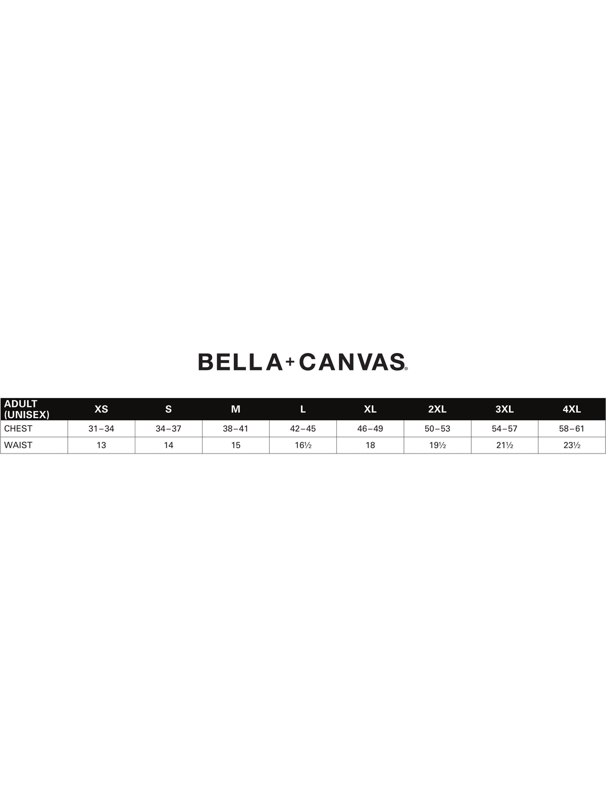 SIZECHART