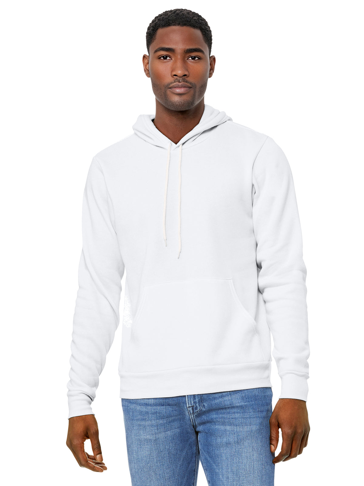 Unisex Sponge Fleece Pullover Hoodie - BC3719 - White