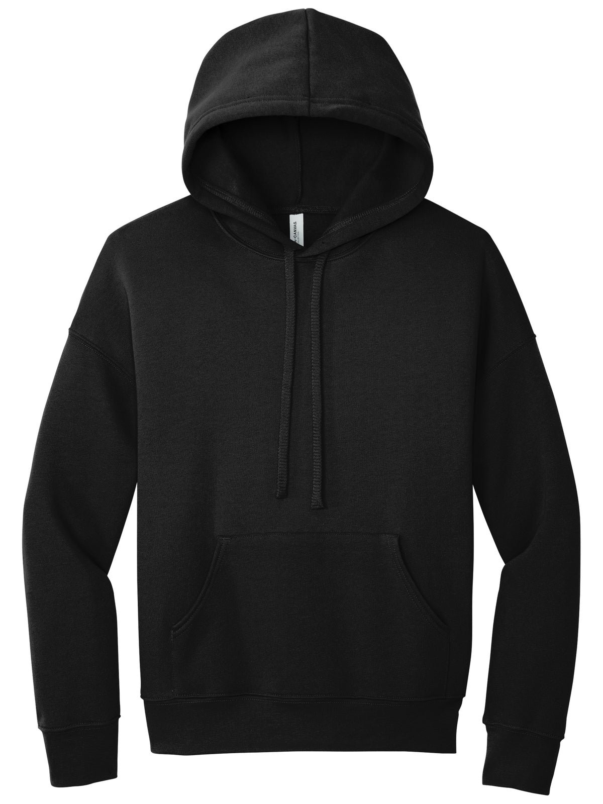 Unisex Sponge Fleece Pullover Hoodie Sweatshirt - BC3729 - Black