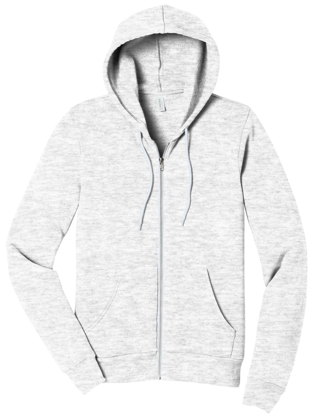 Unisex 2-Pocket Full-Zip Hoodie - BC3739 - Ash
