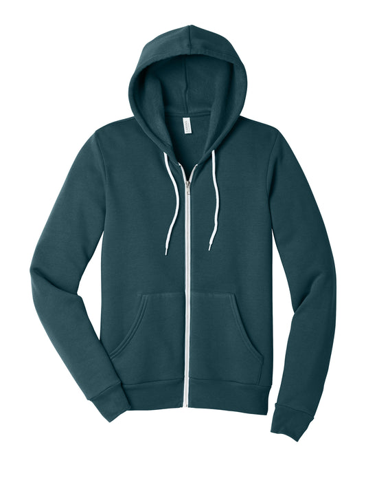 Unisex 2-Pocket Full-Zip Hoodie - BC3739 - Atlantic