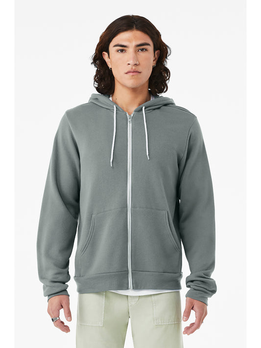 Unisex 2-Pocket Full-Zip Hoodie - BC3739 - Blue Storm