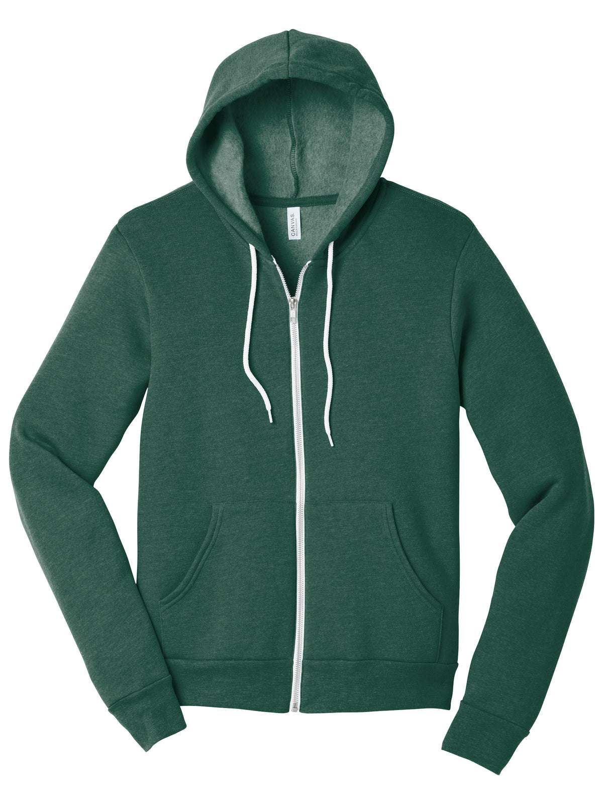 Unisex 2-Pocket Full-Zip Hoodie - BC3739 - Heather Forest