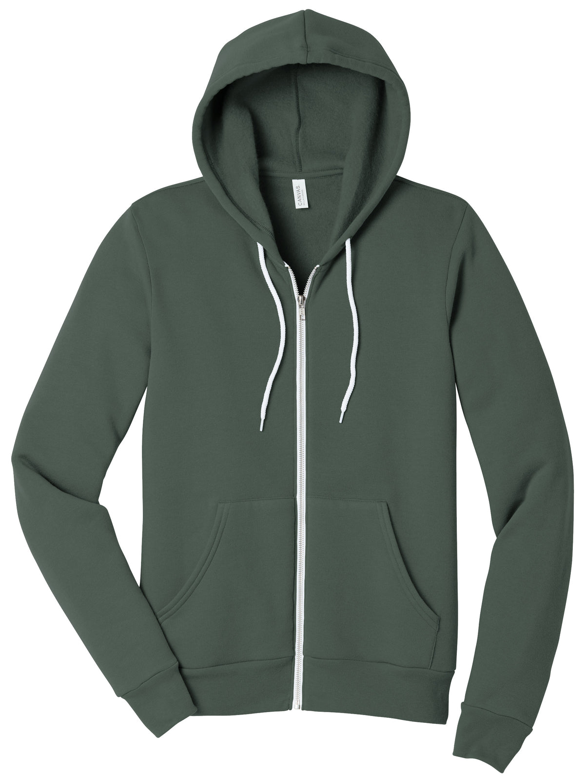 Unisex 2-Pocket Full-Zip Hoodie - BC3739 - Military Green
