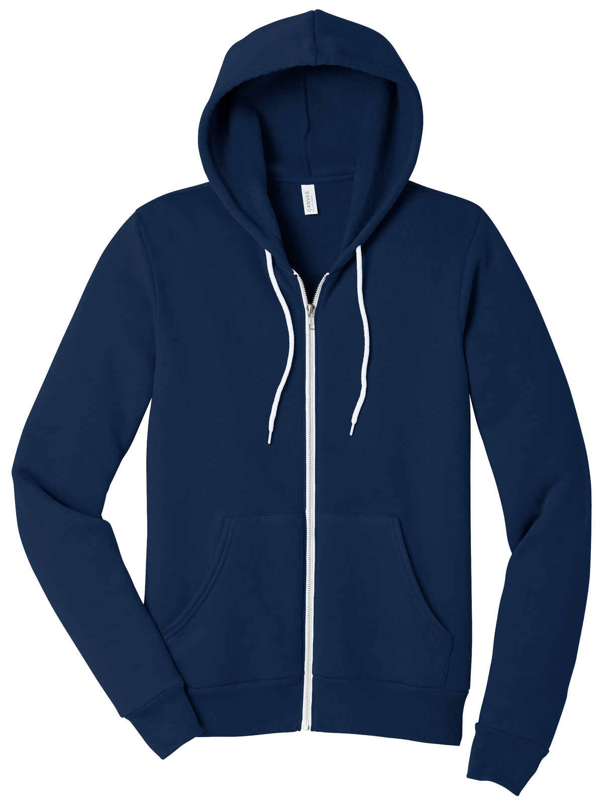 Unisex 2-Pocket Full-Zip Hoodie - BC3739 - Navy