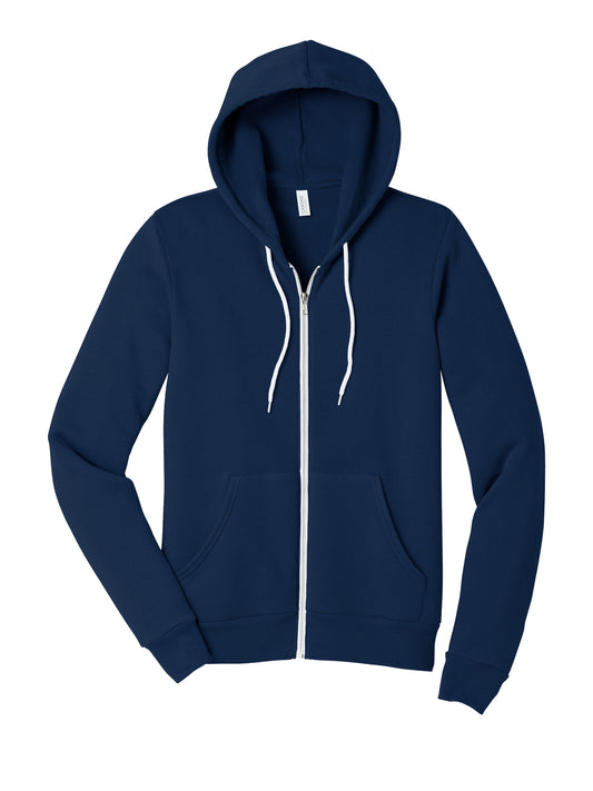 Unisex 2-Pocket Full-Zip Hoodie - BC3739 - Navy