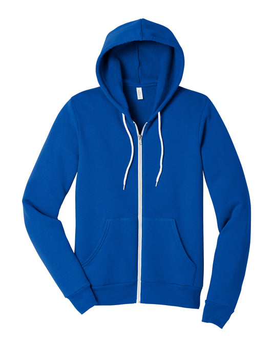 Unisex 2-Pocket Full-Zip Hoodie - BC3739 - True Royal