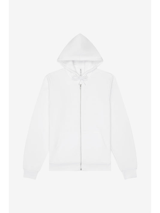 Unisex 2-Pocket Full-Zip Hoodie - BC3739 - White
