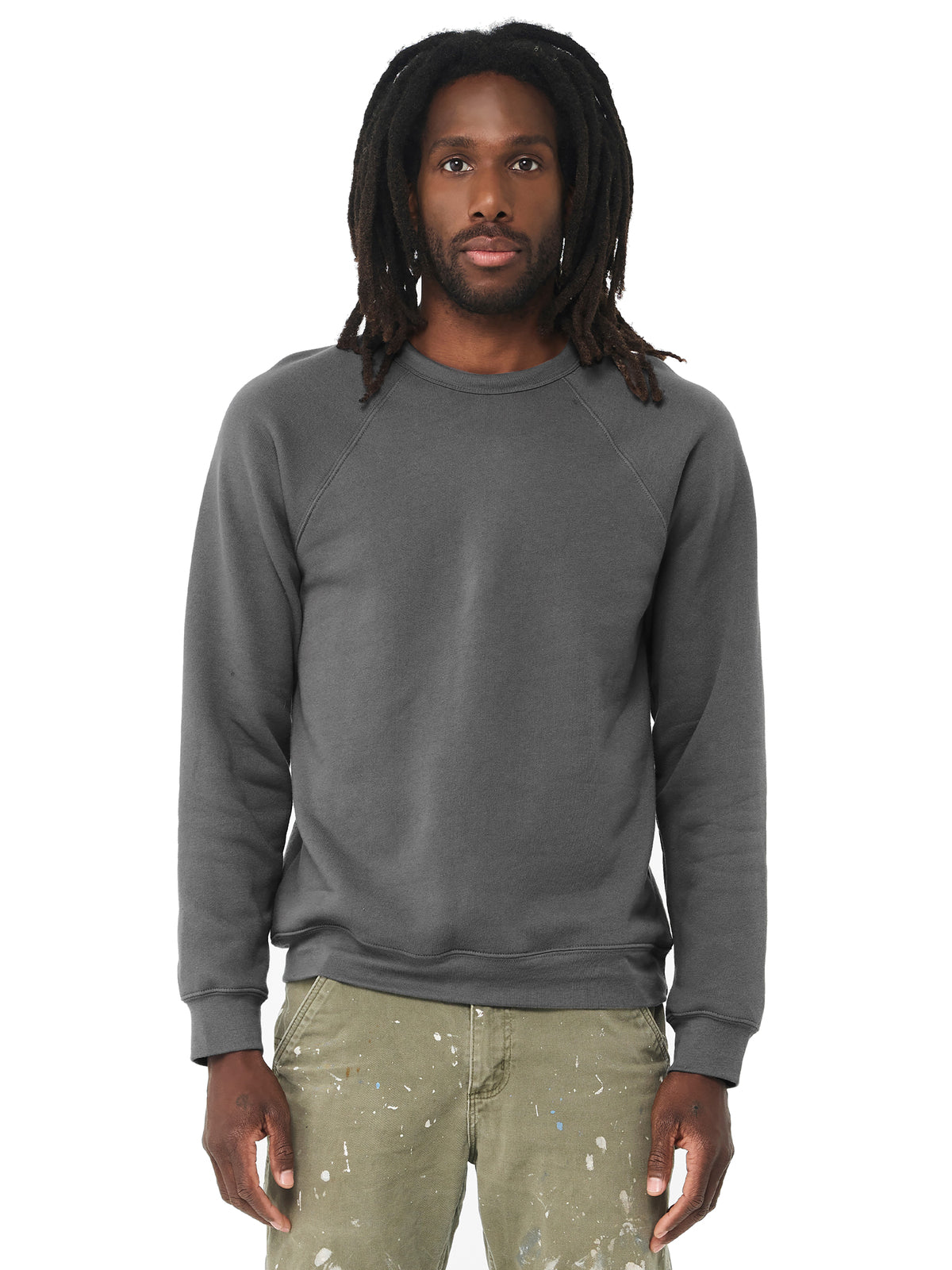 Unisex Raglan Sweatshirt - BC3901 - Asphalt