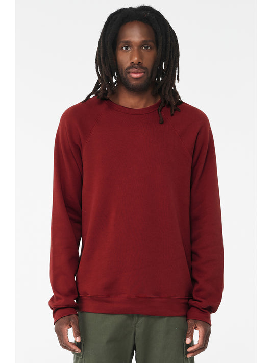 Unisex Raglan Sweatshirt - BC3901 - Cardinal