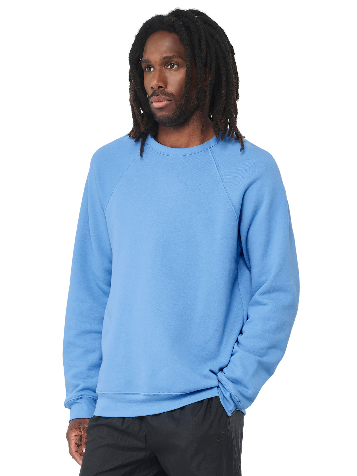Unisex Raglan Sweatshirt - BC3901 - Carolina Blue