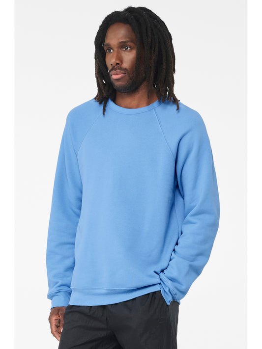 Unisex Raglan Sweatshirt - BC3901 - Carolina Blue