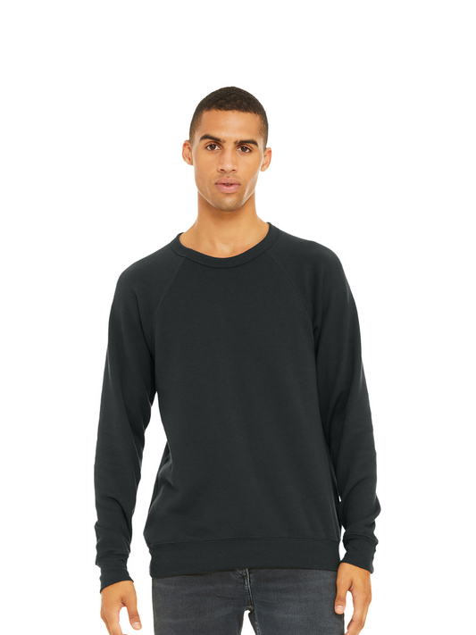 Unisex Raglan Sweatshirt - BC3901 - Dark Grey Heather