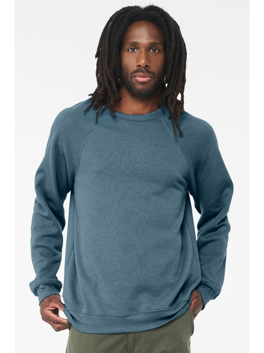 Unisex Raglan Sweatshirt - BC3901 - Heather Deep Teal