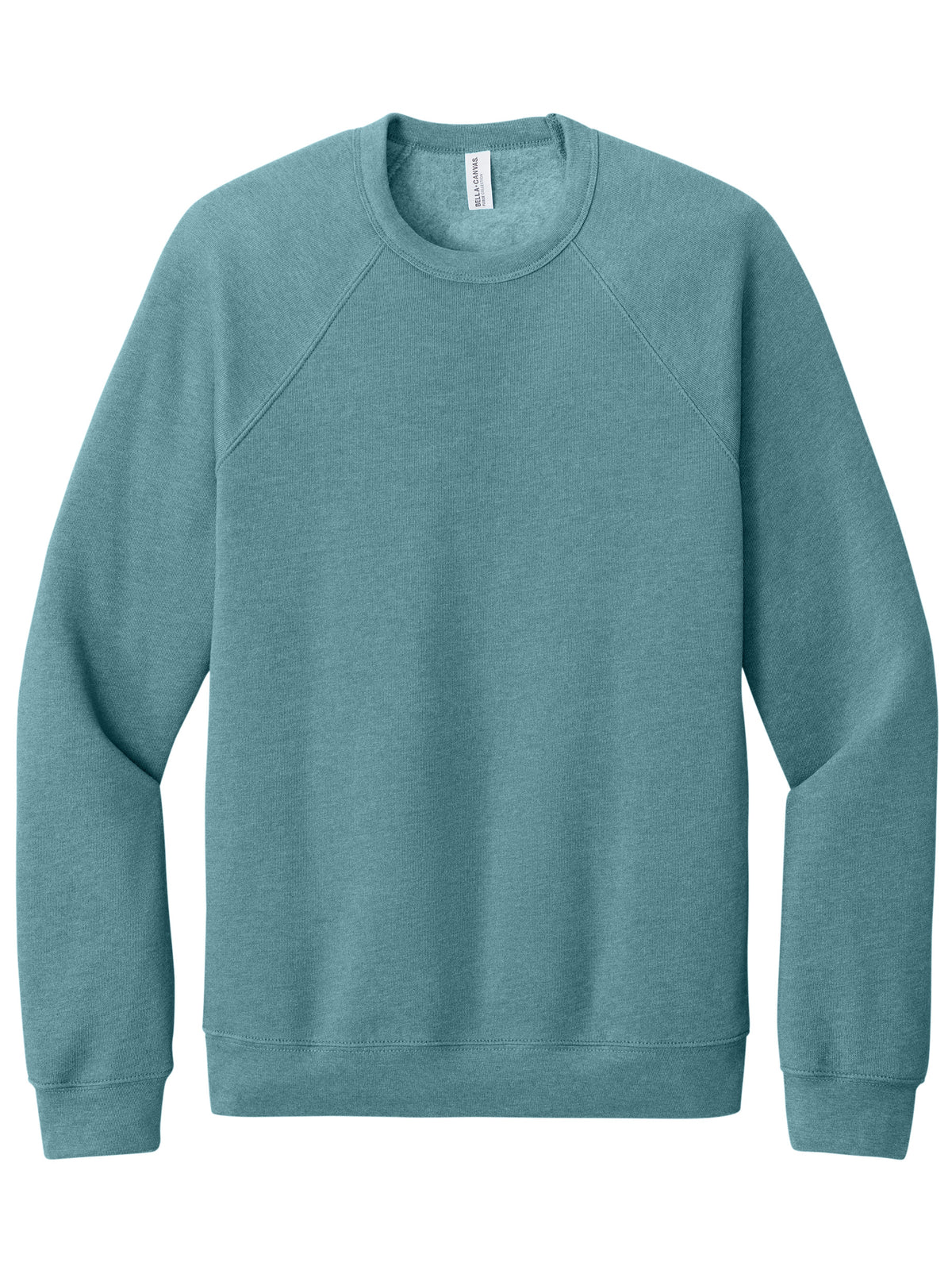 Unisex Raglan Sweatshirt - BC3901 - Heather Blue Lagoon