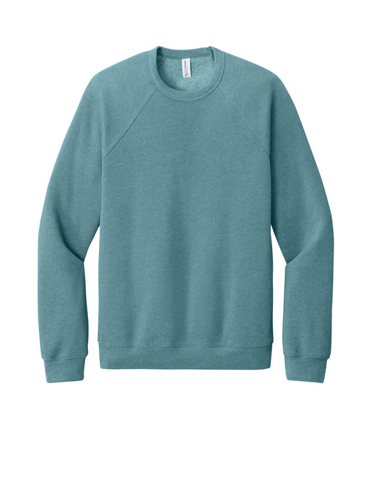 Unisex Raglan Sweatshirt - BC3901 - Heather Blue Lagoon