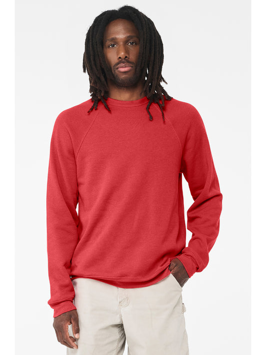 Unisex Raglan Sweatshirt - BC3901 - Heather Red